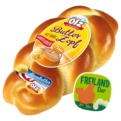 Ölz Butter Zopf mit Eiern aus Freilandhaltung